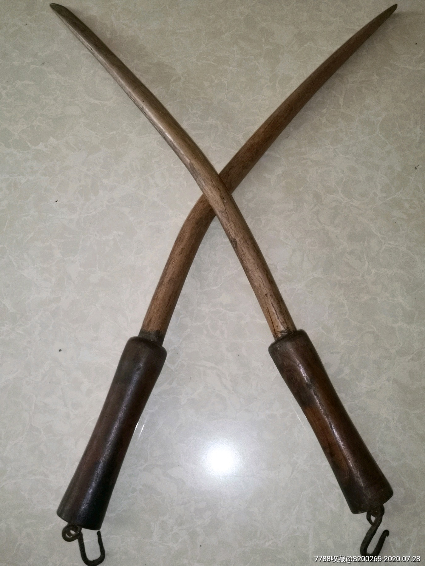一对木兵器
