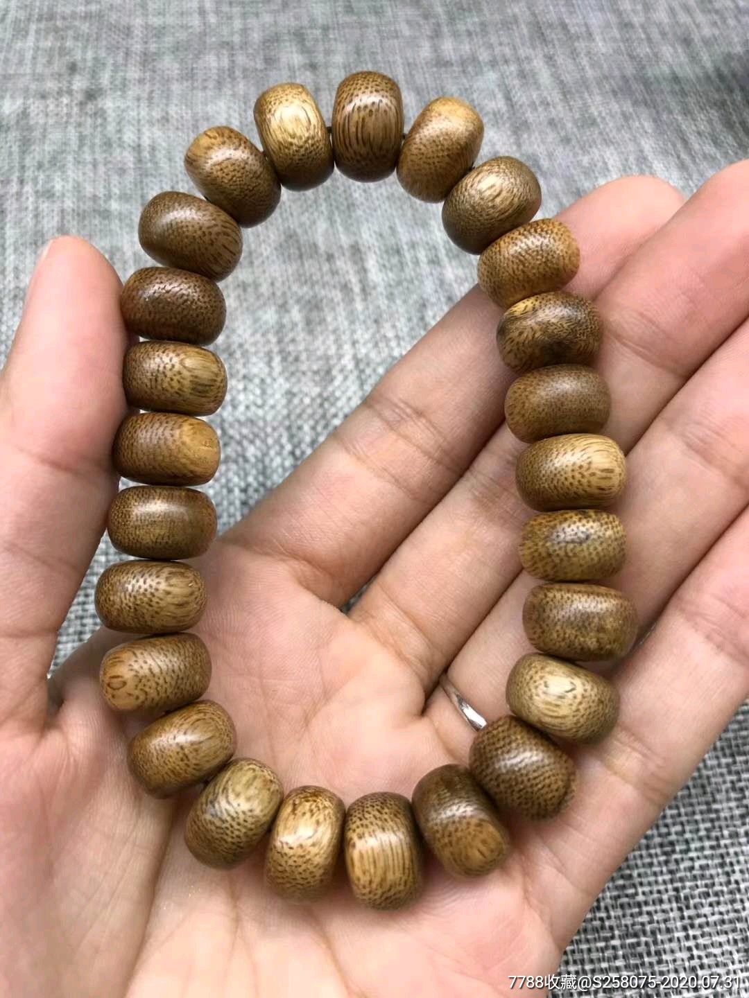 越南芽庄算盘珠沉香手串