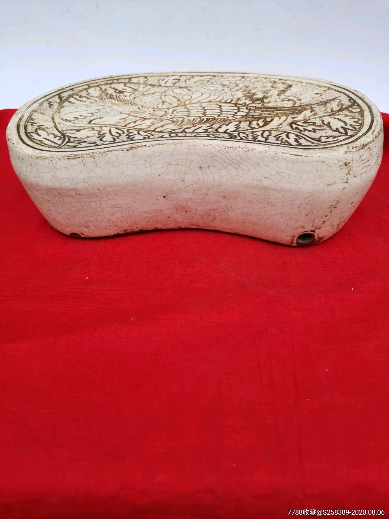 清代磁州窑瓷枕