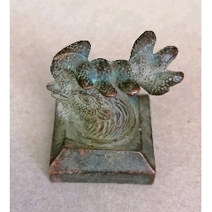 鸡头钮红铜大印章-铜/金属印章-7788旧货商城