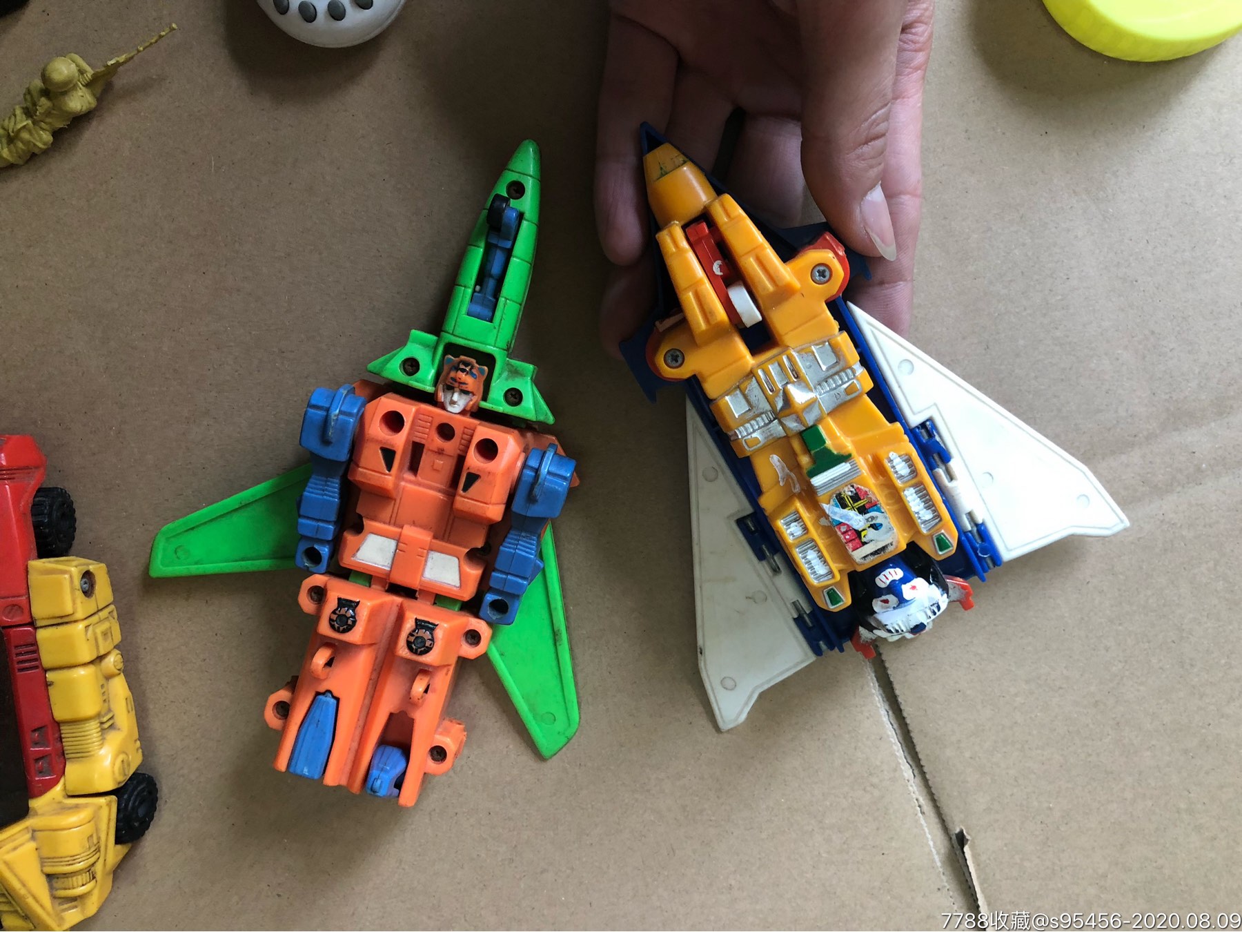 早期七巧板玩具一套 变形金刚 食玩一堆合拍