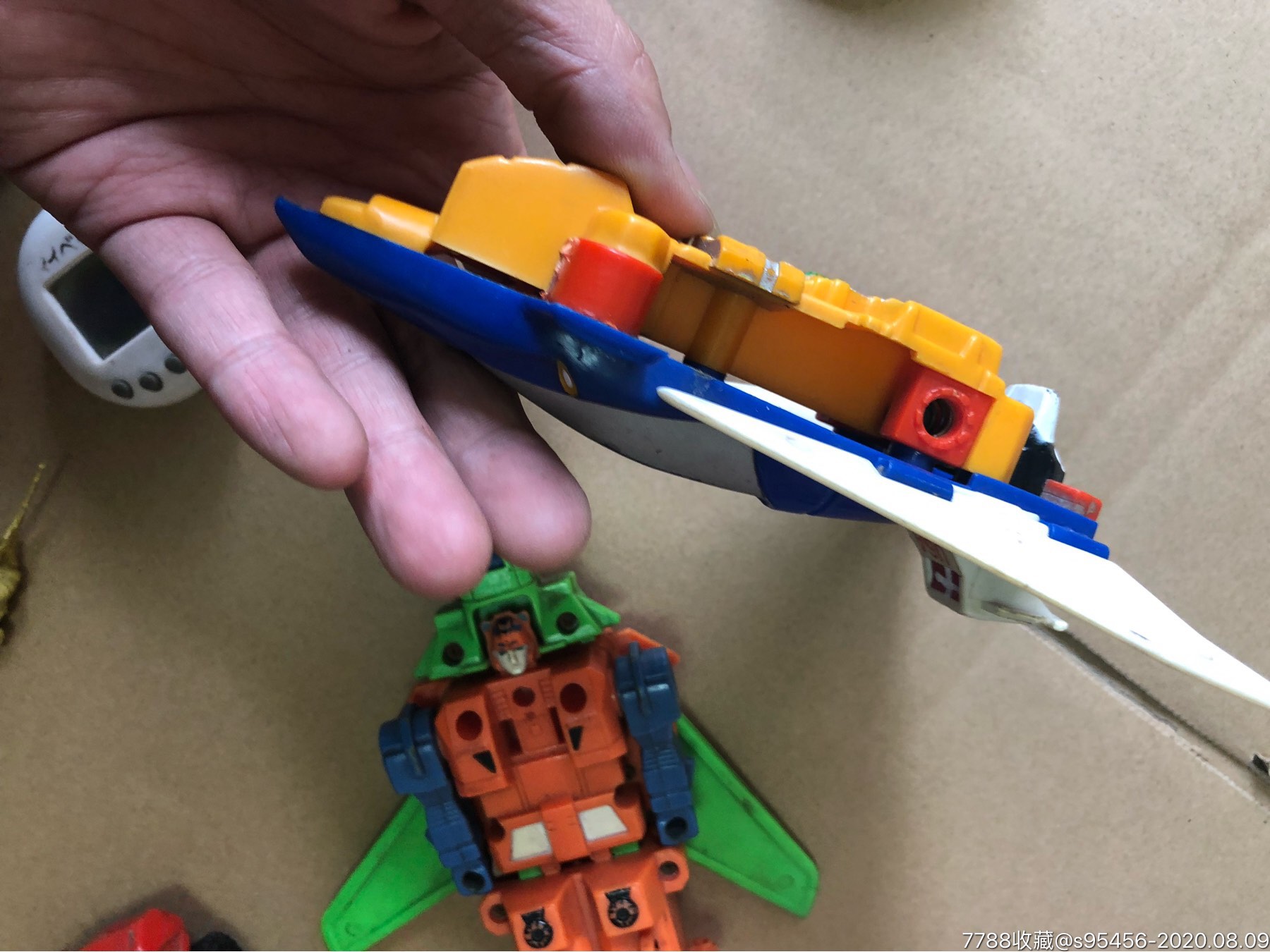 早期七巧板玩具一套 变形金刚 食玩一堆合拍