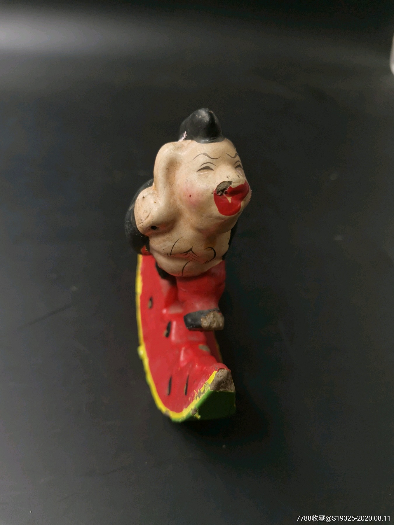 泥塑猪八戒吃西瓜不倒翁