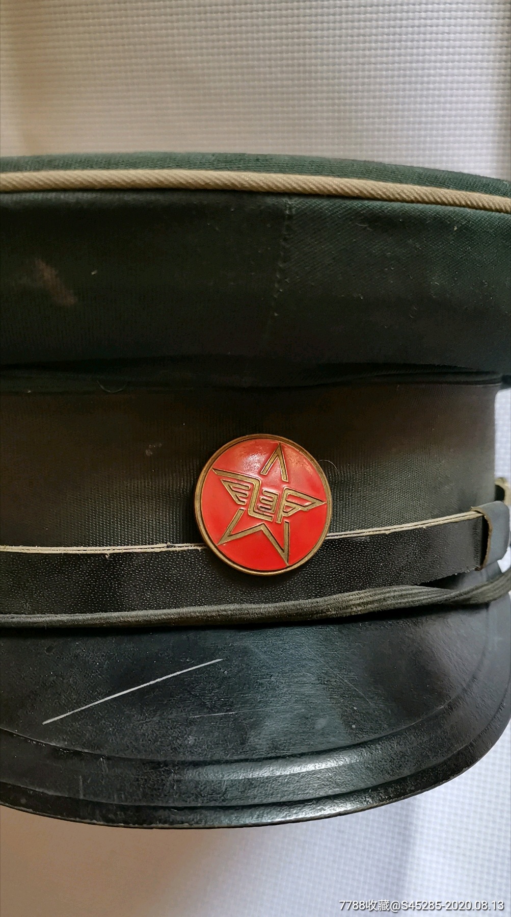 筒帽徽老式邮政帽