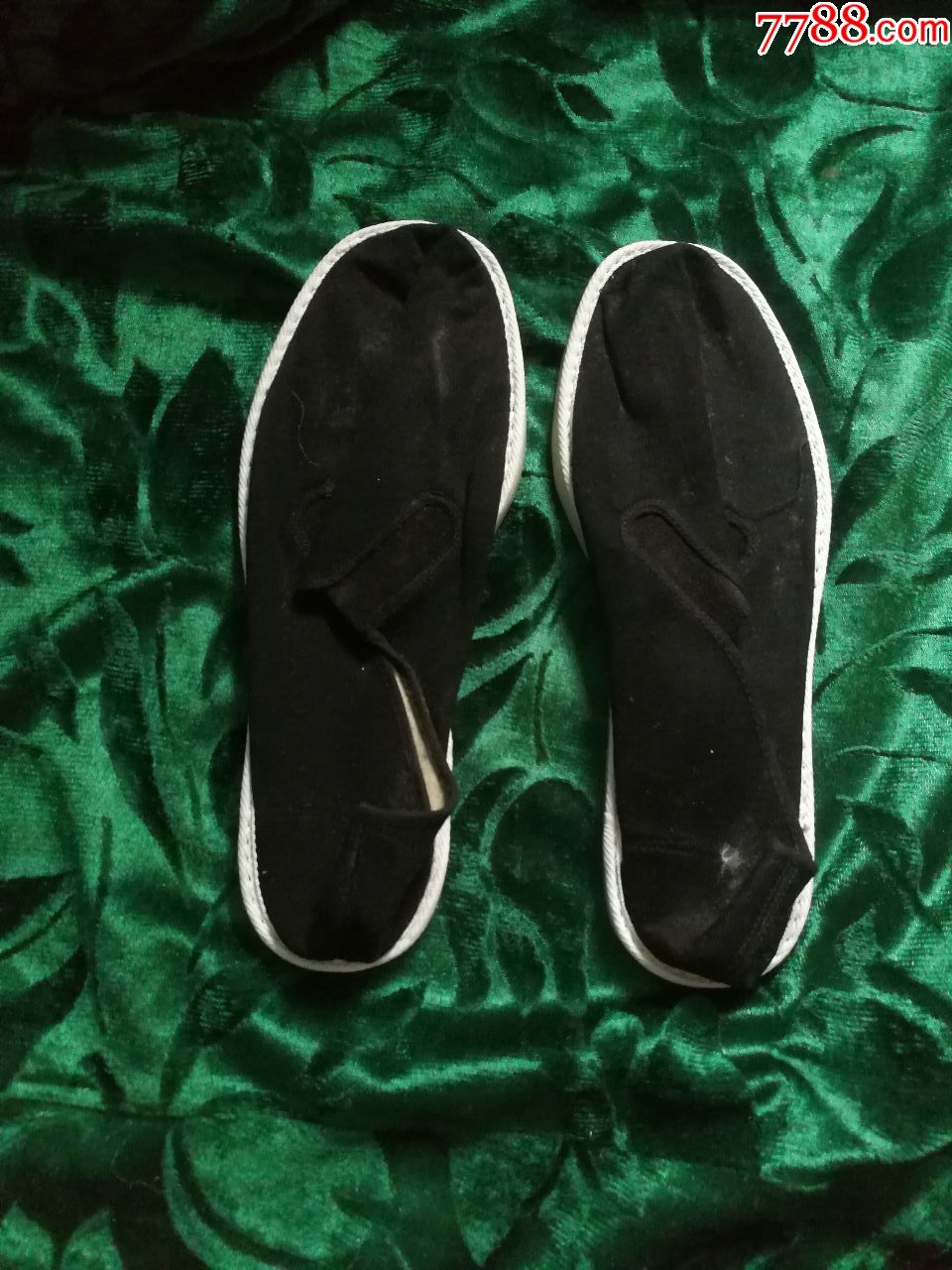 全新老式白塑料底布鞋