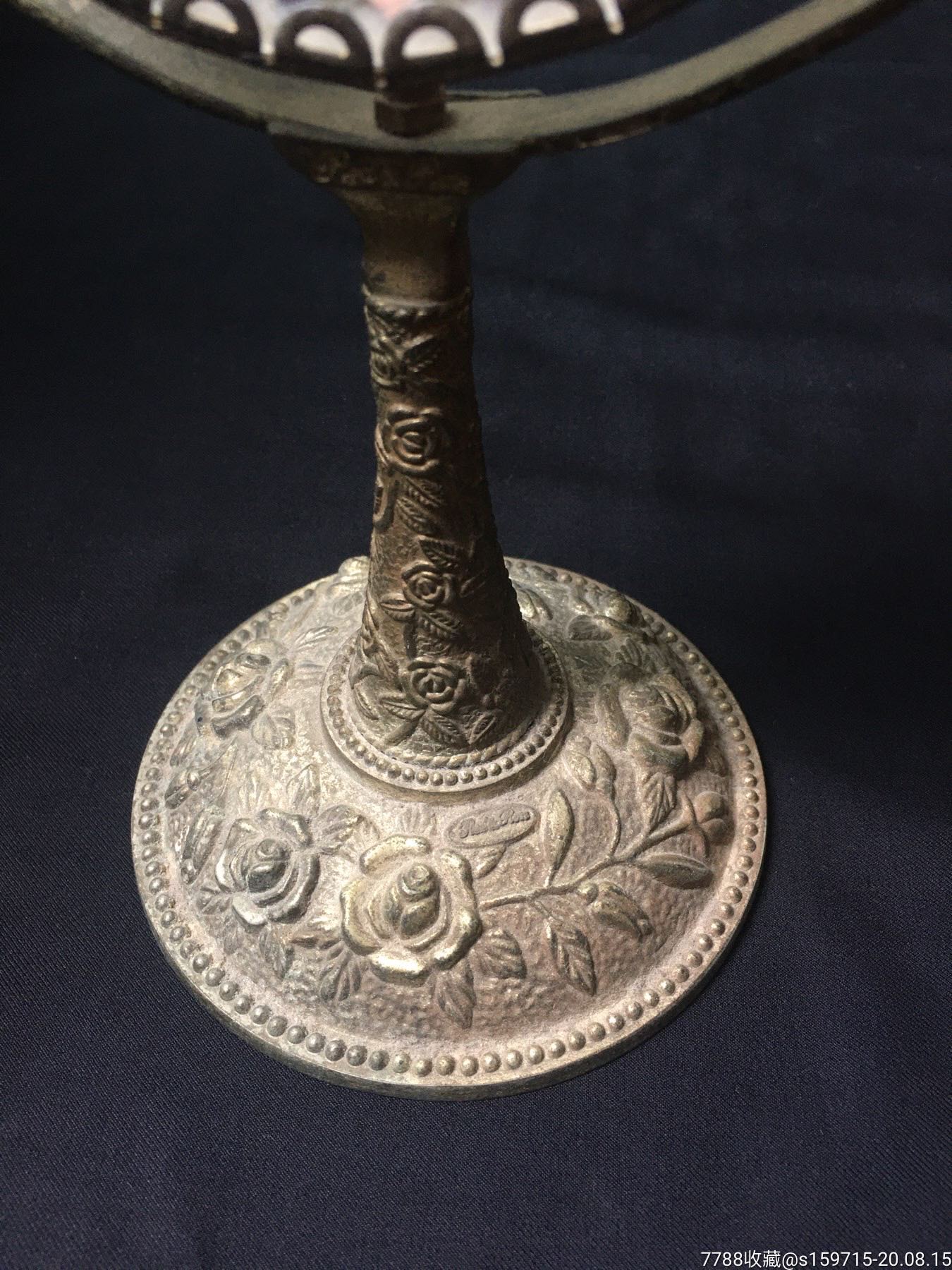 民国西洋小姐梳妆铜镜