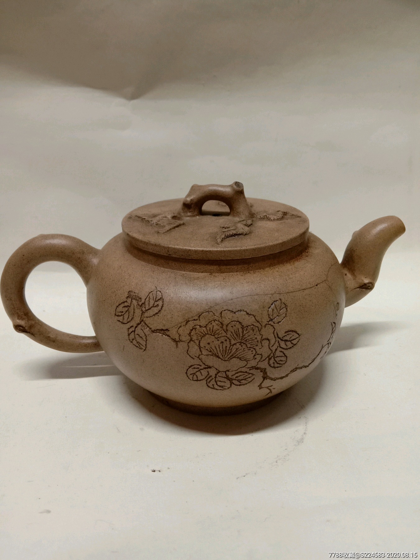 民国裴石民紫砂壶上盖有残壶身有残保真出售品相实物如图下单请细看