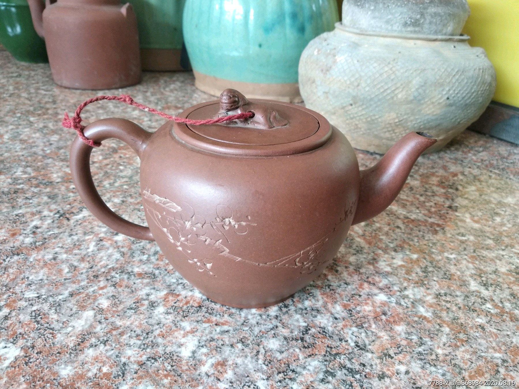 名家小雨刻画精美高狮灯紫砂壶不老砸货退款