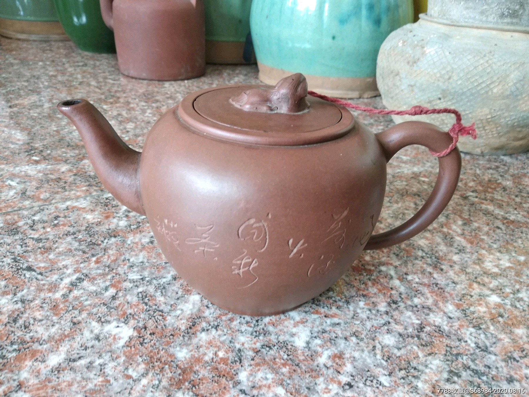 名家小雨刻画精美高狮灯紫砂壶不老砸货退款