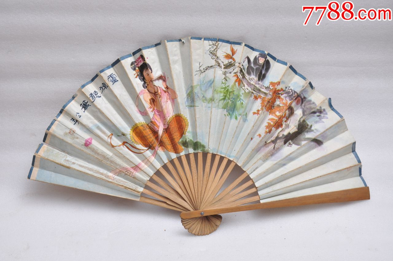 古典人物图扇子