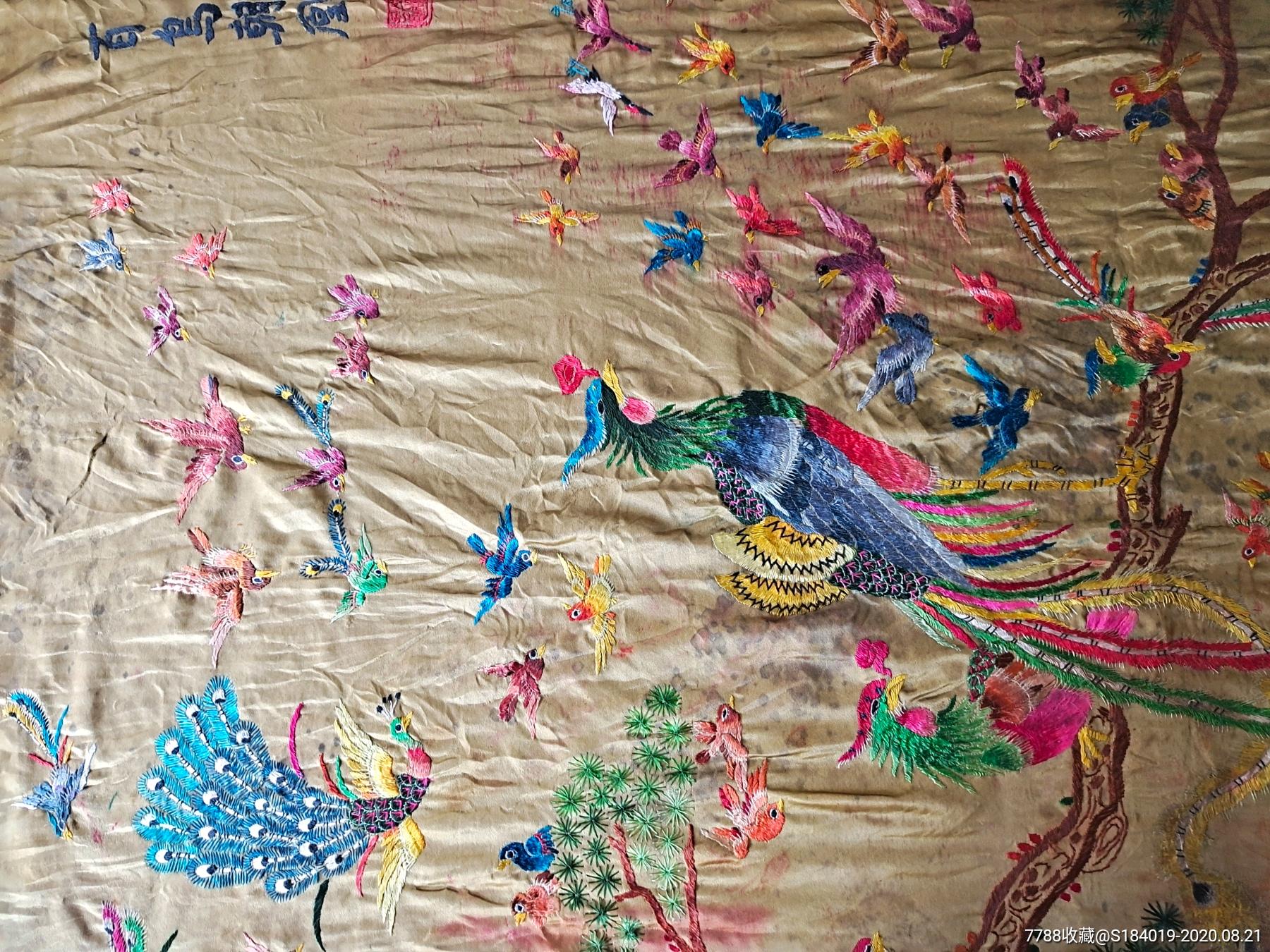 苏绣百鸟朝凤两条