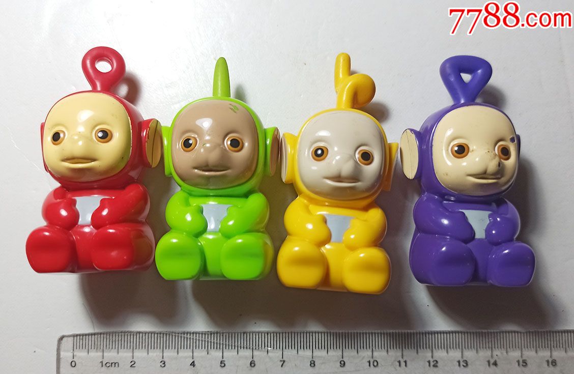 早期迷你天线宝宝塑料玩具一组4个
