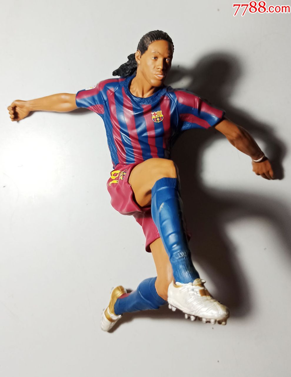 巴西世界级10足球球星小罗大个塑胶玩具1件