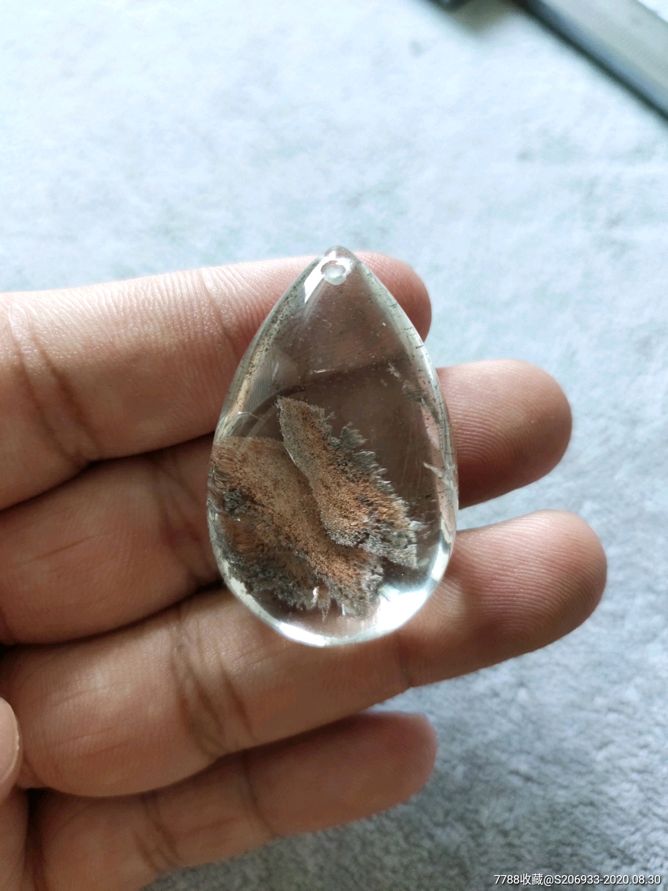 水晶石彩幽灵吊坠挂件