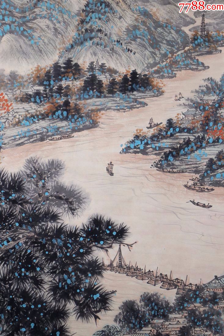 汕头画院副院长,名誉院长王兰若山水画潮州风光