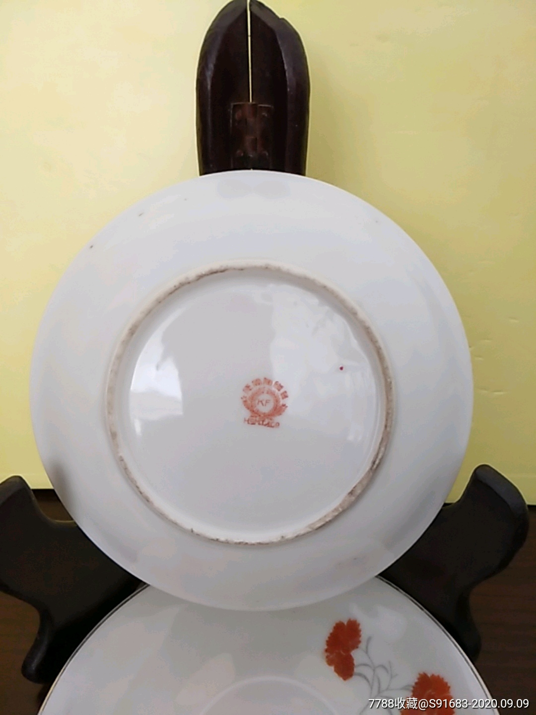 五六七手绘花瓷碟两只_彩绘瓷/彩瓷_第4张_7788瓷器
