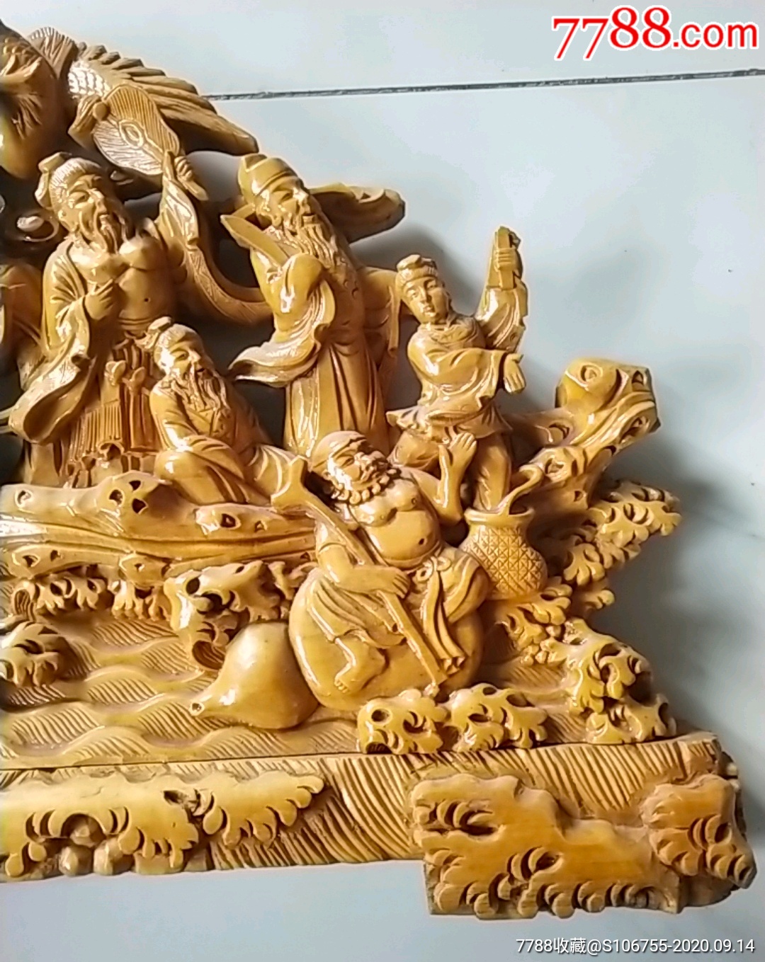 大型木雕摆件八仙过海