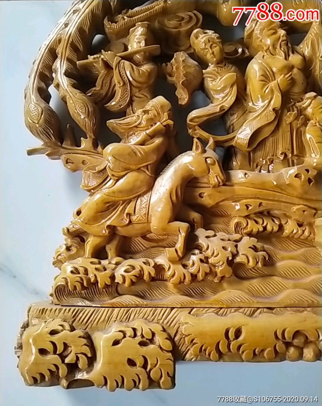 大型木雕摆件八仙过海