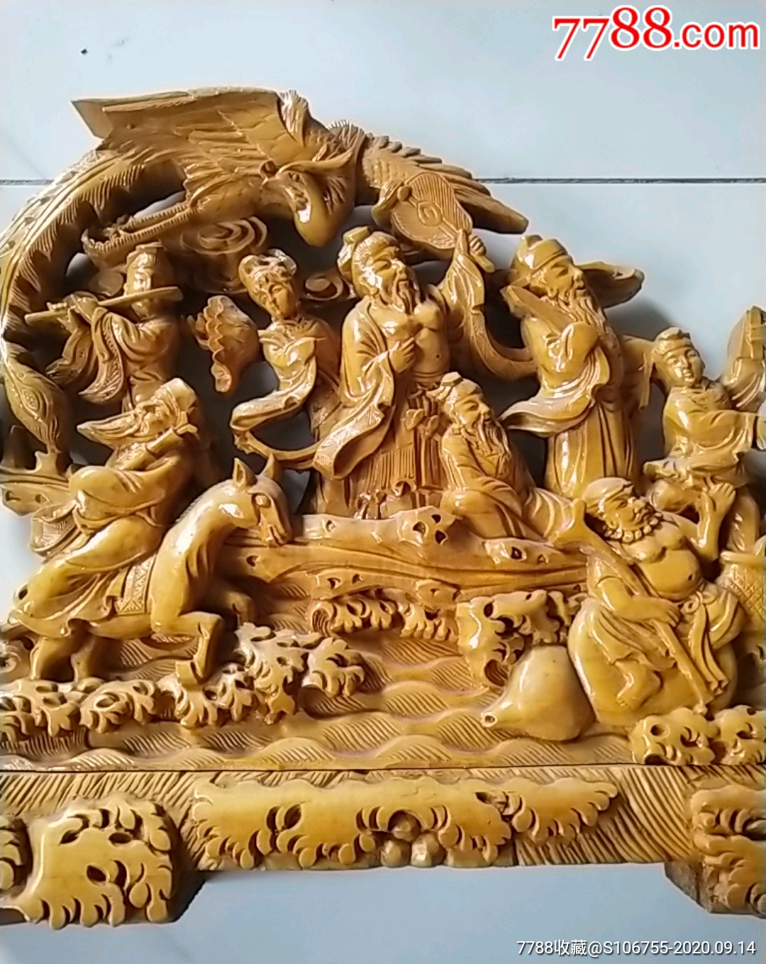 大型木雕摆件八仙过海