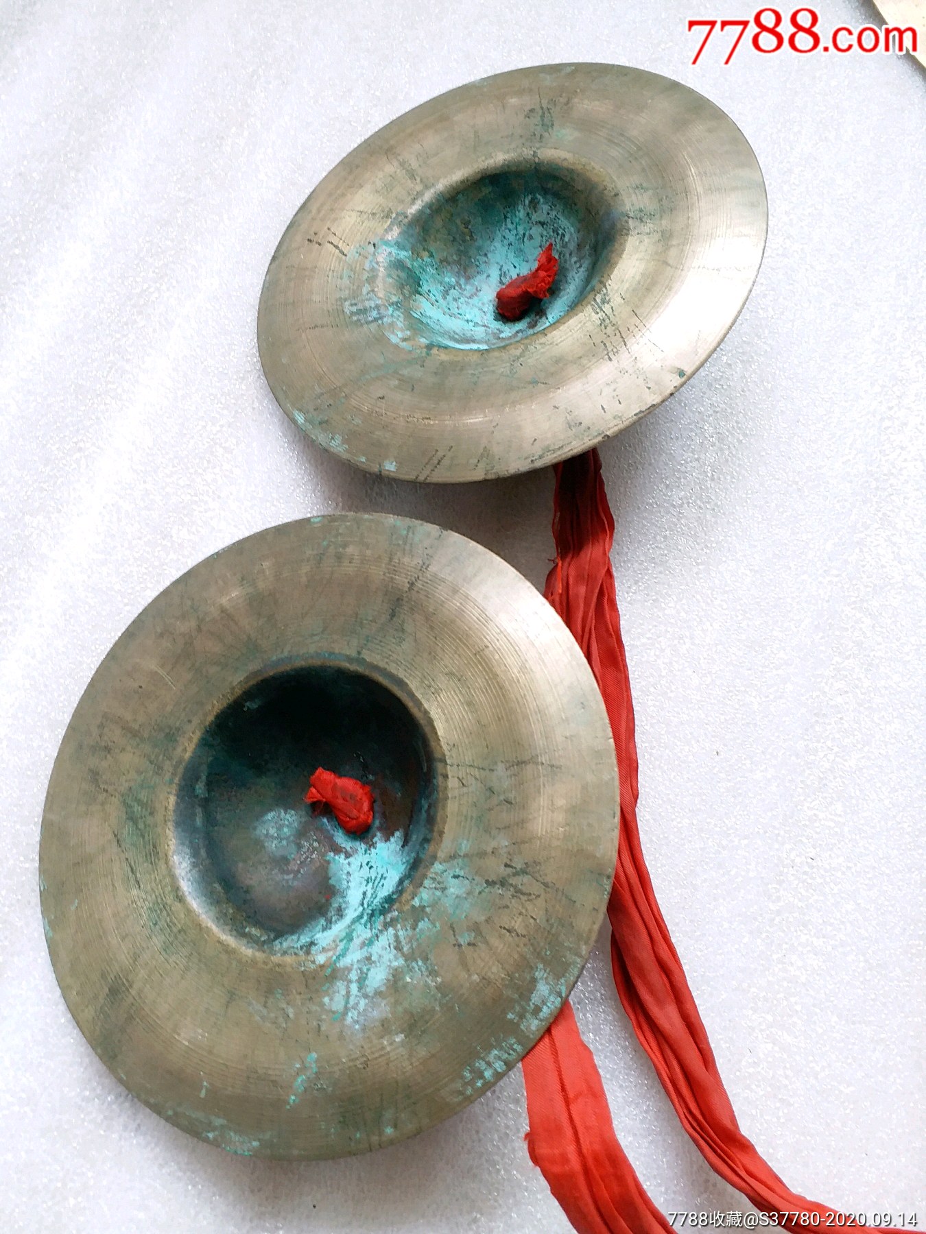 铜钗铜乐器一对无裂纹无磕碰