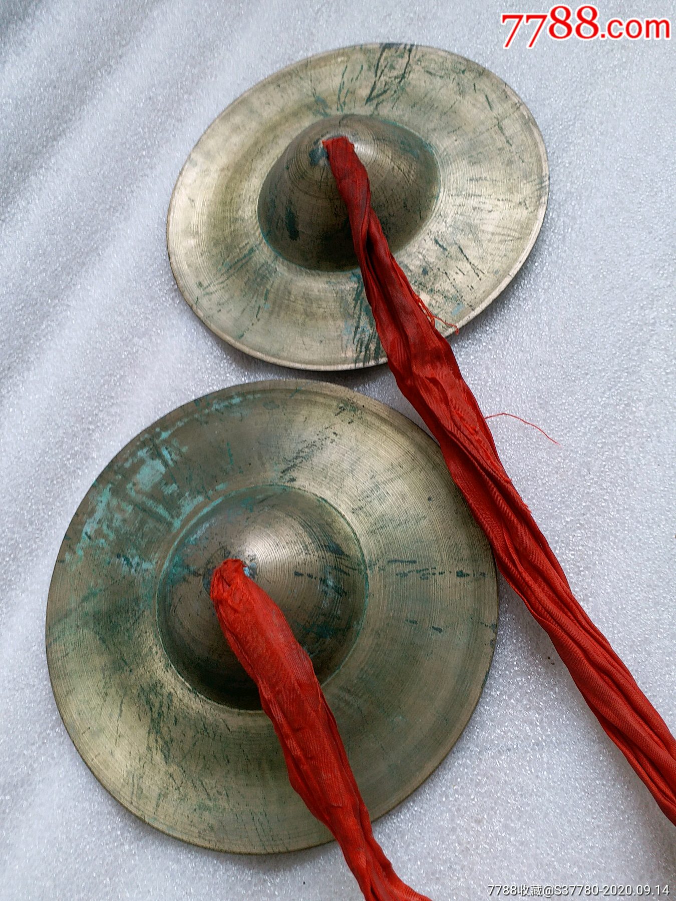 铜钗铜乐器一对无裂纹无磕碰