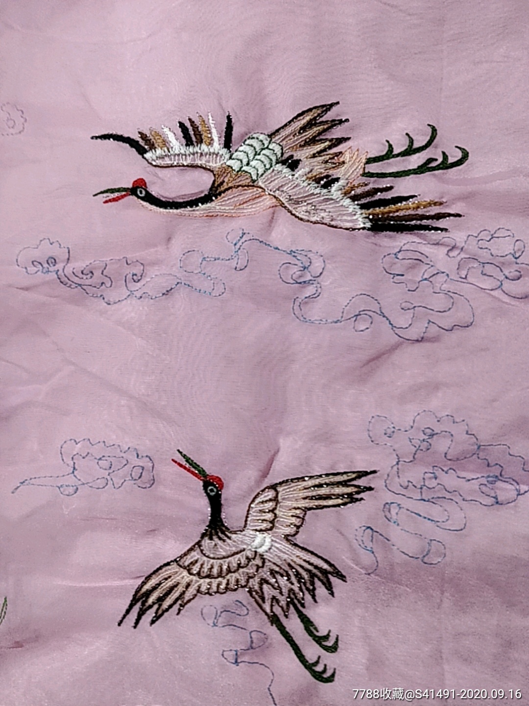 仙鹤刺绣_十字绣画_第2张_7788钟表收藏