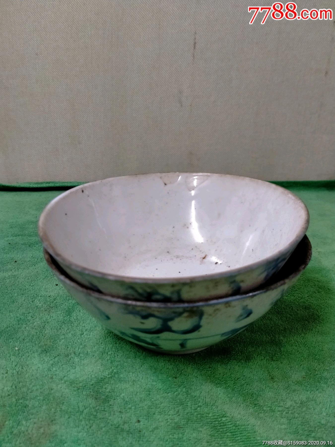 青花刀字碗