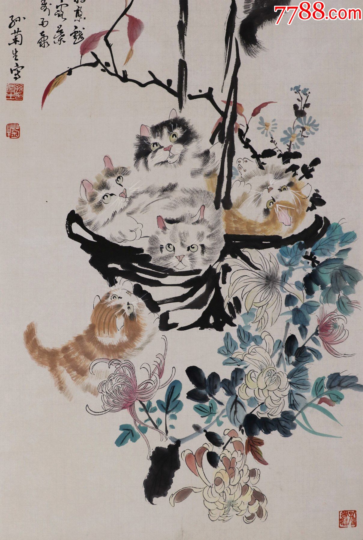 【孙菊生】有"猫王"之称的中国书画名家,猫