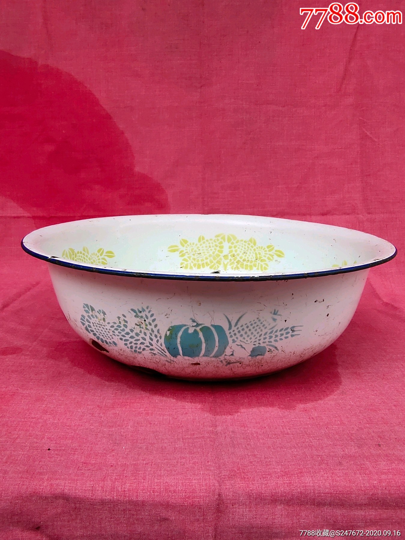 农业丰收搪瓷盆