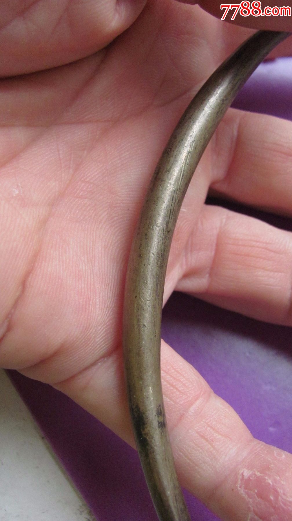 包老清代银项圈一个_价格111元【古旧表之家】_第1张