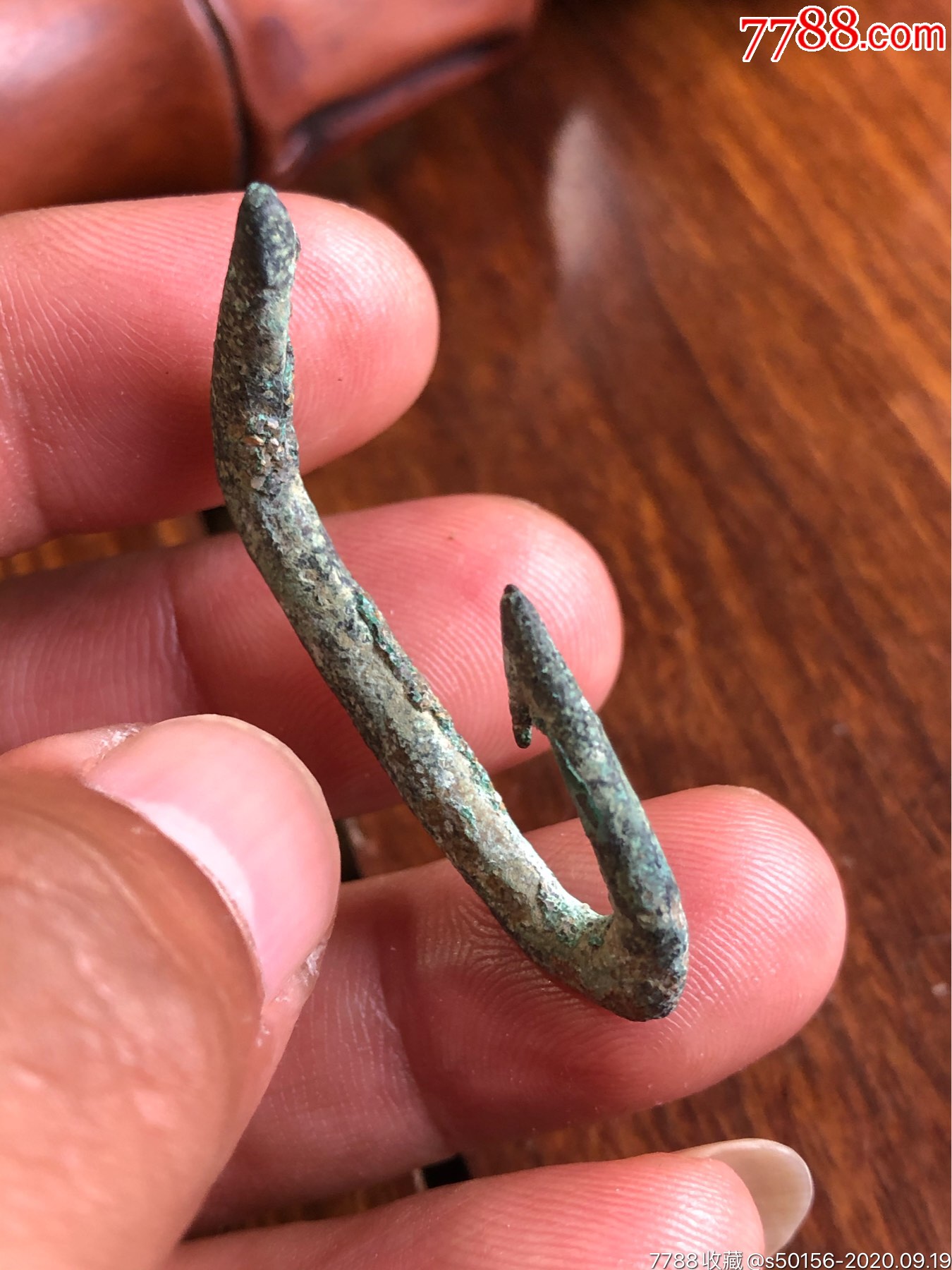 青铜鱼钩-铜杂件-7788铜器收藏