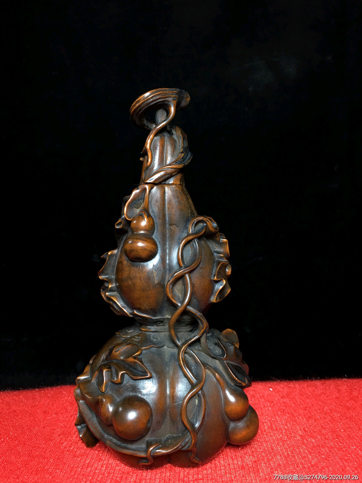 黄杨木葫芦摆件-价格:360元-au24315866-木雕摆件 -加价-7788收藏