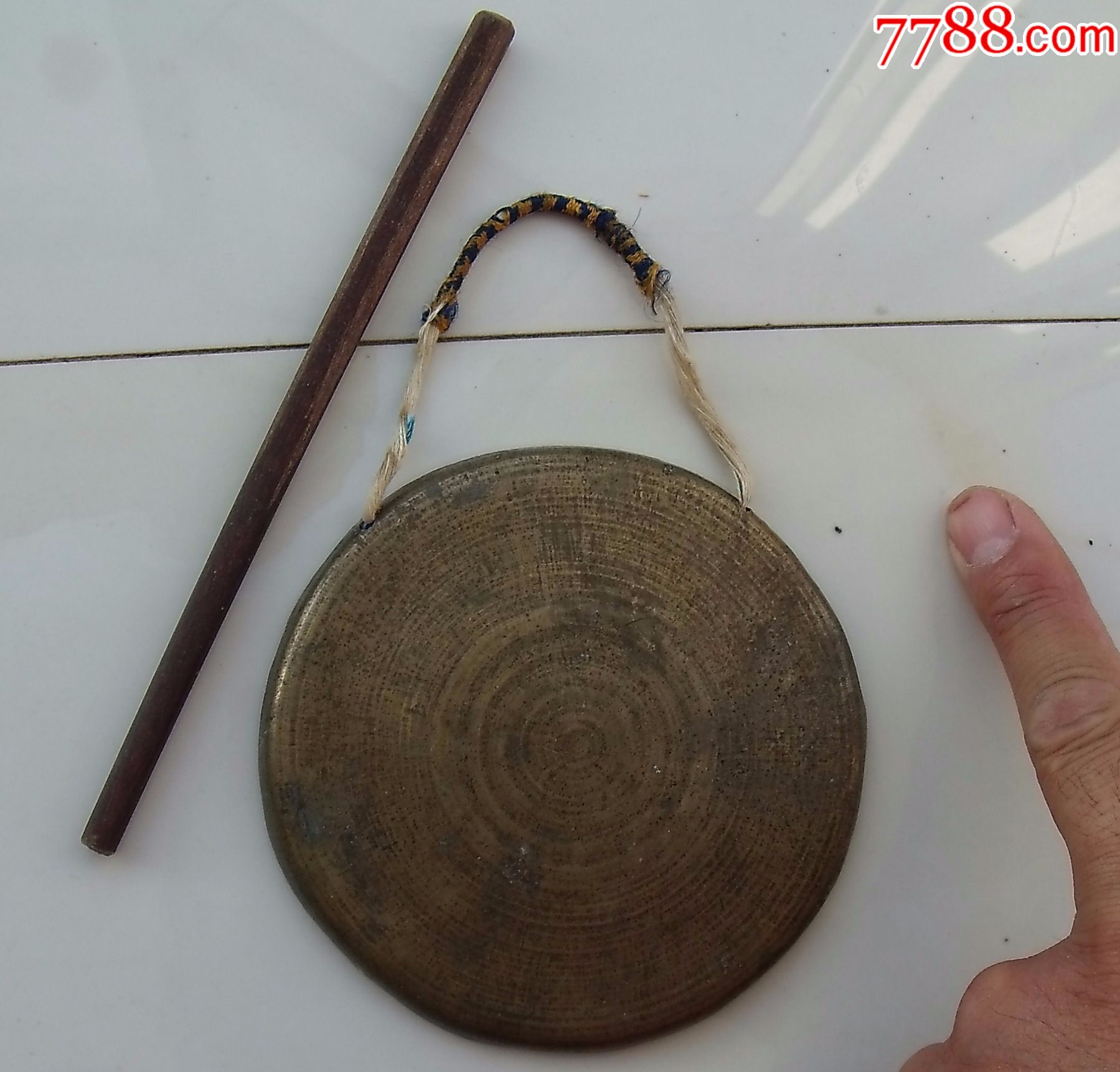 清代小铜锣一面