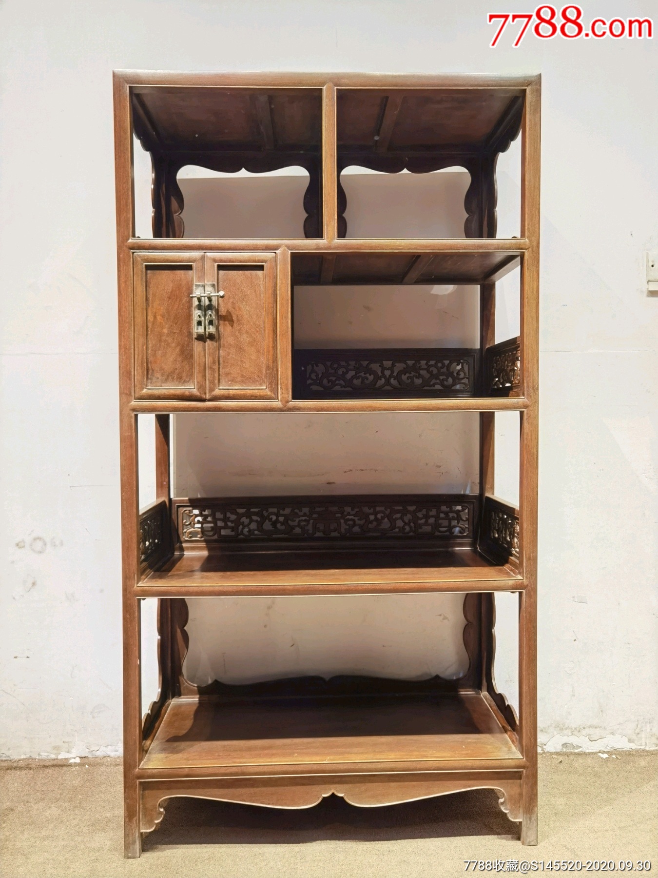 清代海南黄花梨多宝格书柜精品收藏