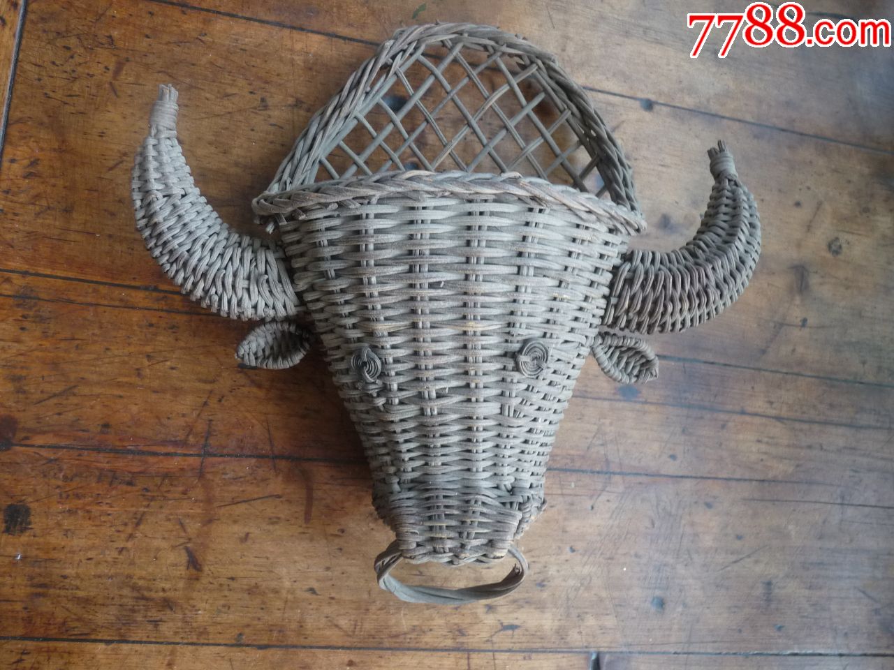 牛头藤编花插-价格:80元-au24372134-植物编织工艺品 -加价-7788收藏