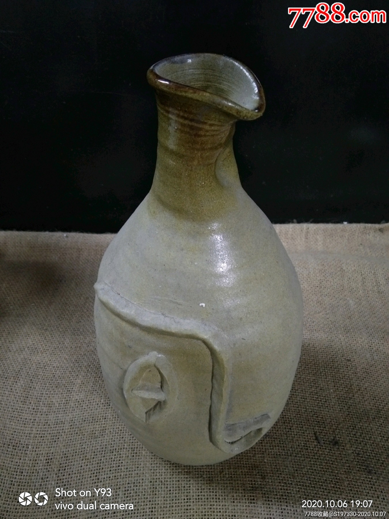 石湾花瓶石湾陶林款_其他陶器_缸瓦佬【7788人民币收藏】