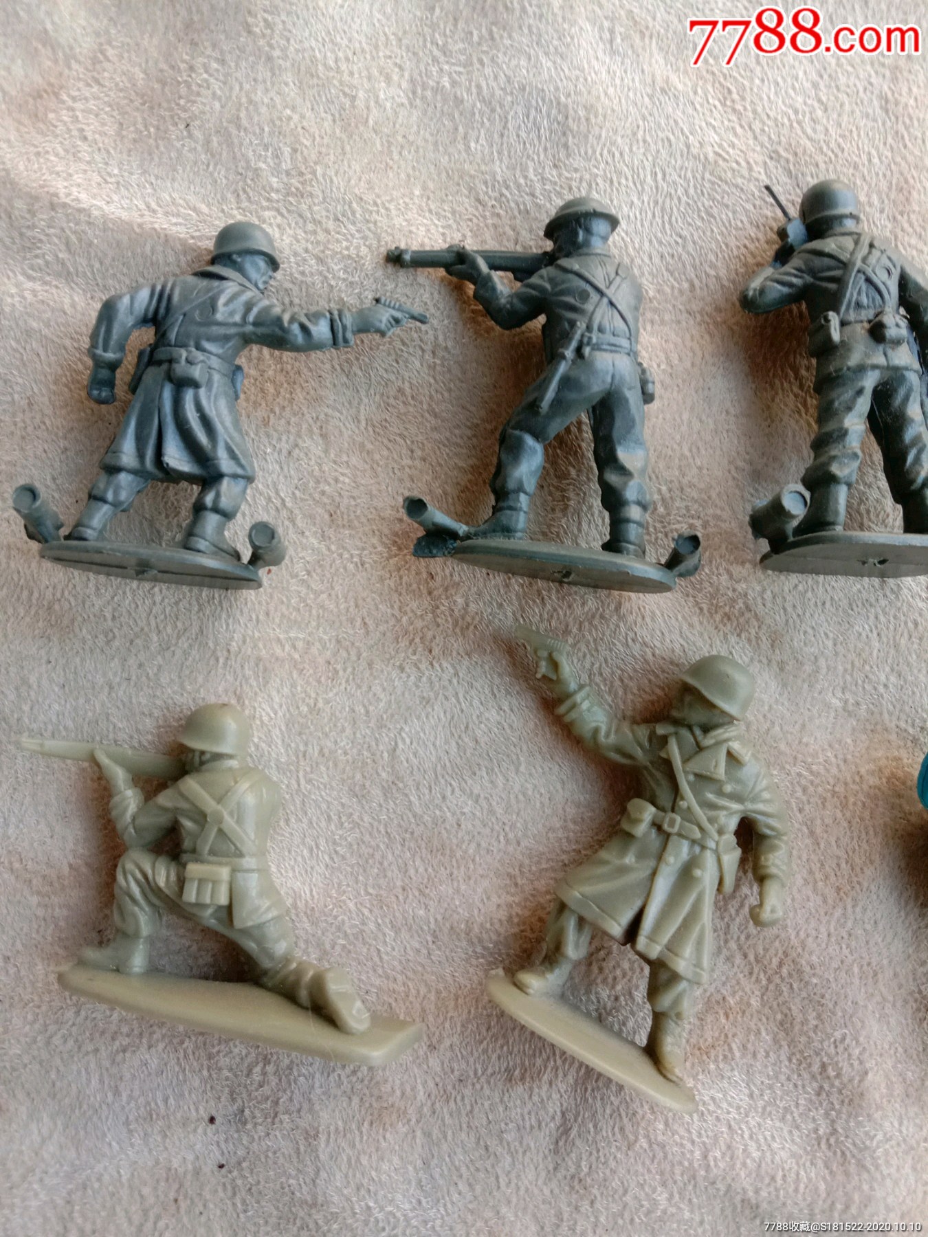 经典怀旧老式塑料玩具兵人人偶塑料老玩具一组