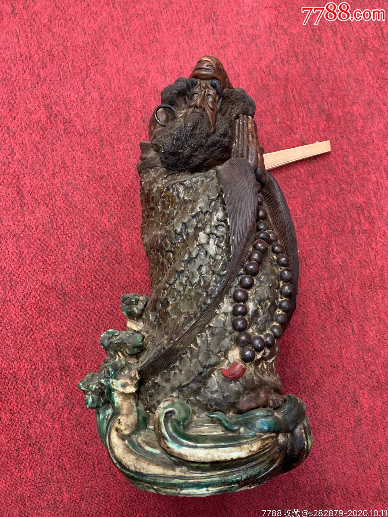 达摩像高度60cm紫砂瓷