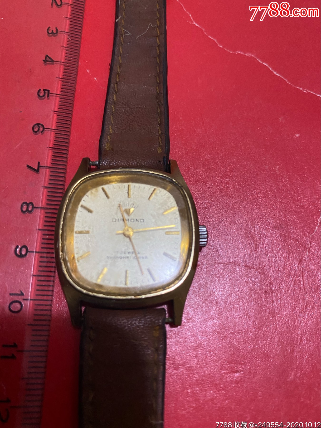 老上海钻石老手表17jewels