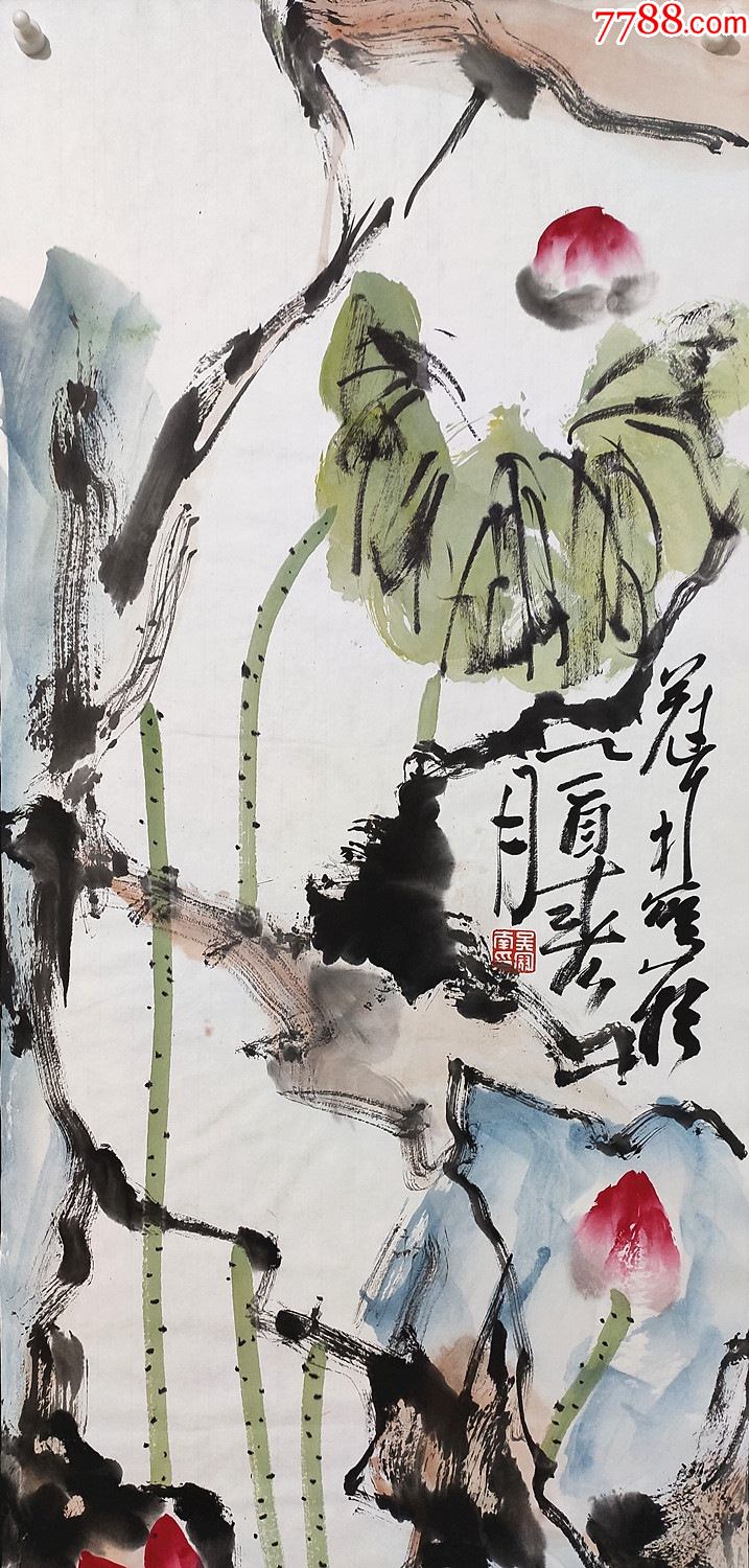 江苏省国画院特聘画师【吴冠南】花卉四条屏