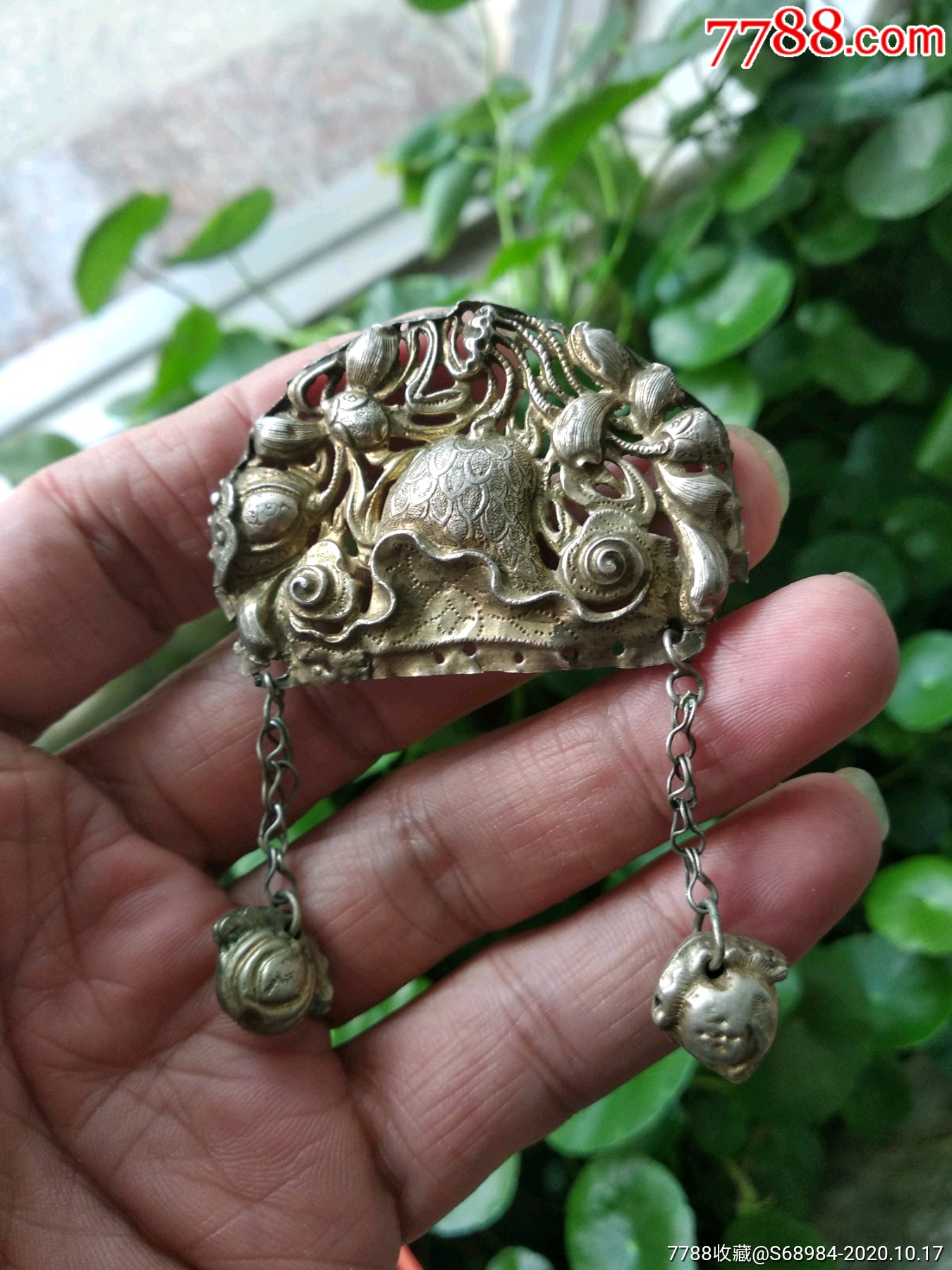 精美工艺清代银配饰假一赔十