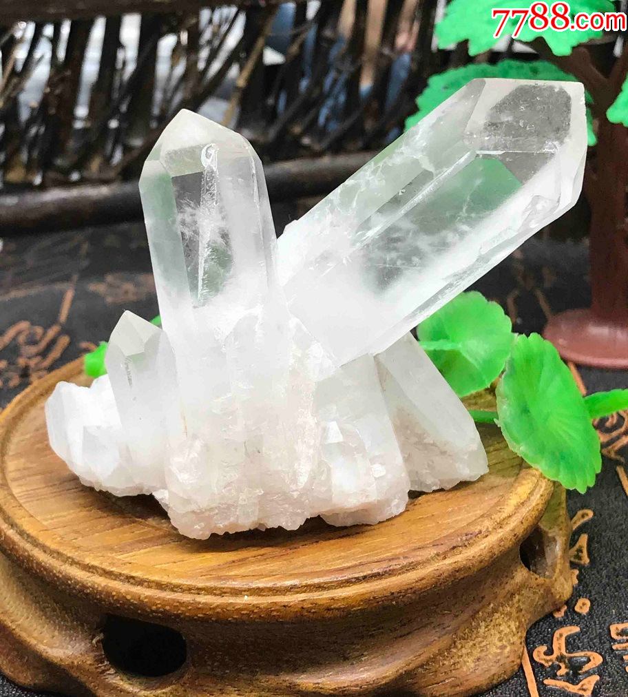 4257新疆水晶晶簇原石114克