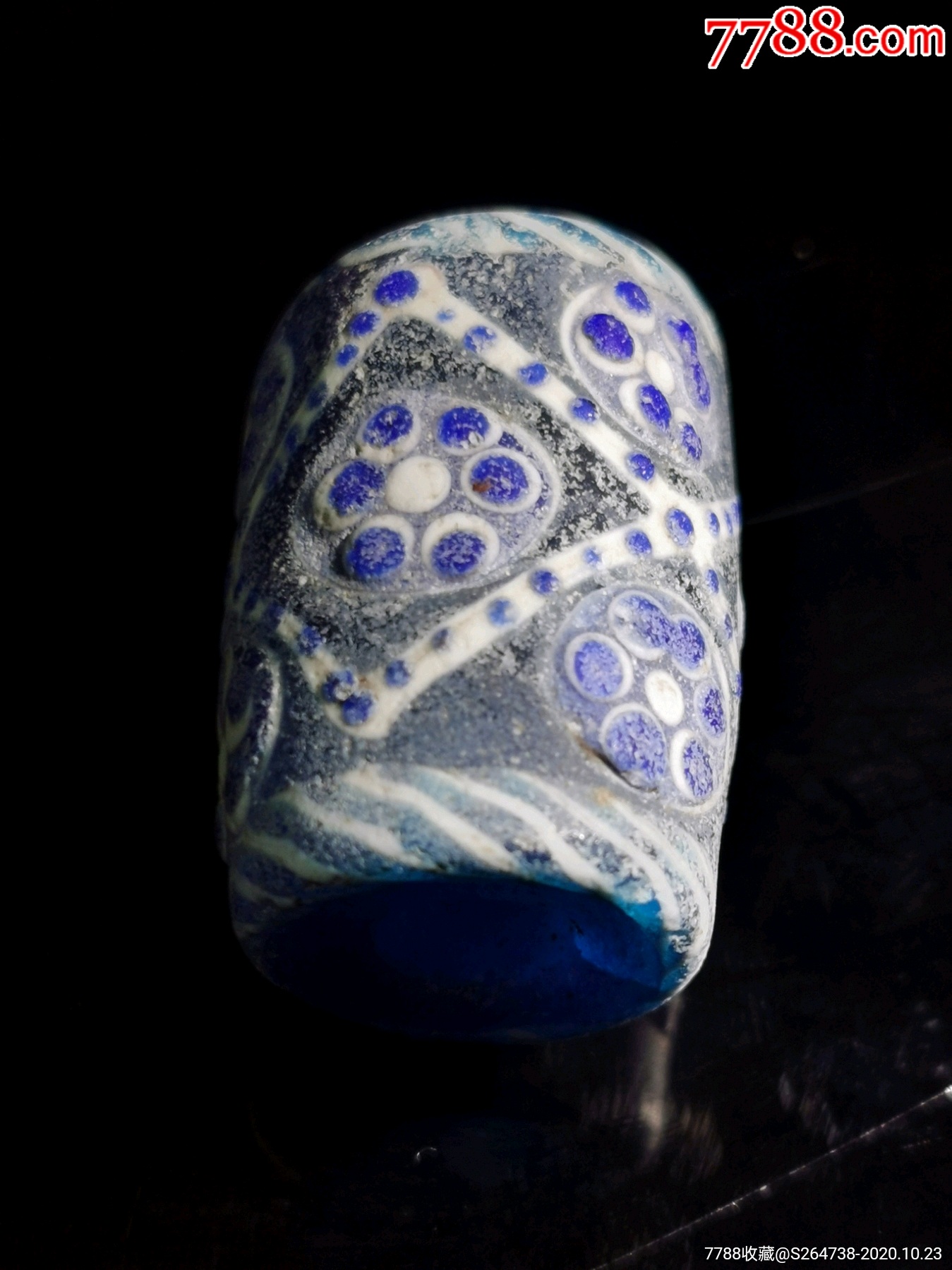 老硫璃蜻蜓眼天珠