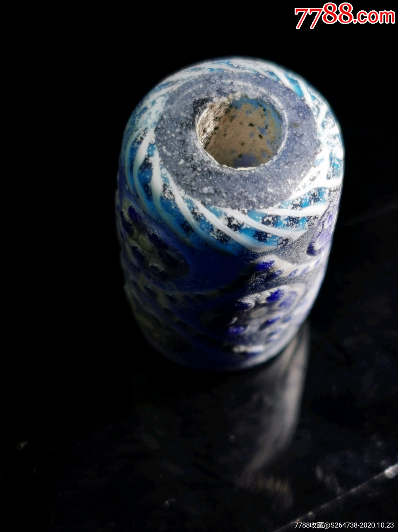 老硫璃蜻蜓眼天珠