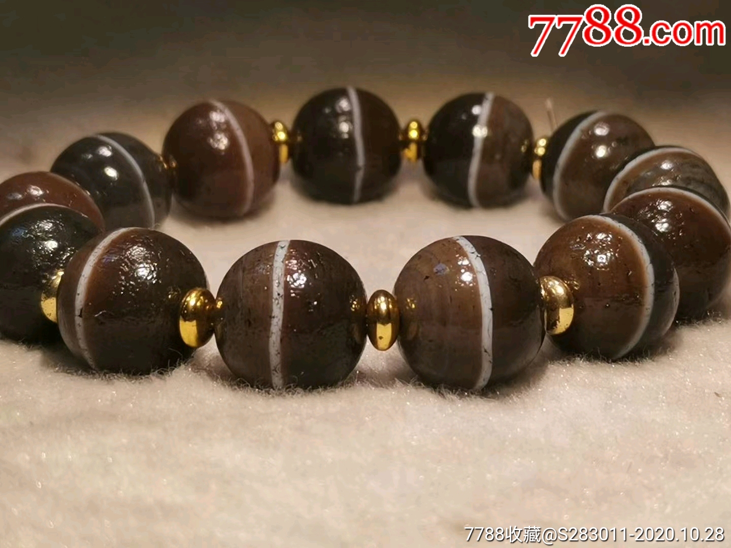 精品旧藏至老至纯一线药师珠一串