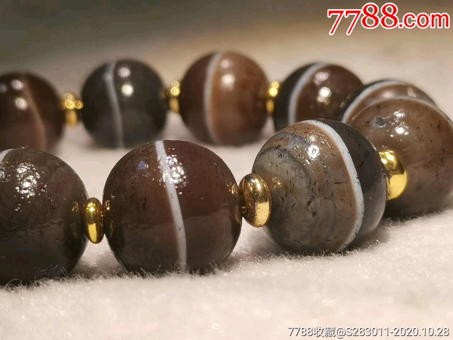 精品旧藏至老至纯一线药师珠一串