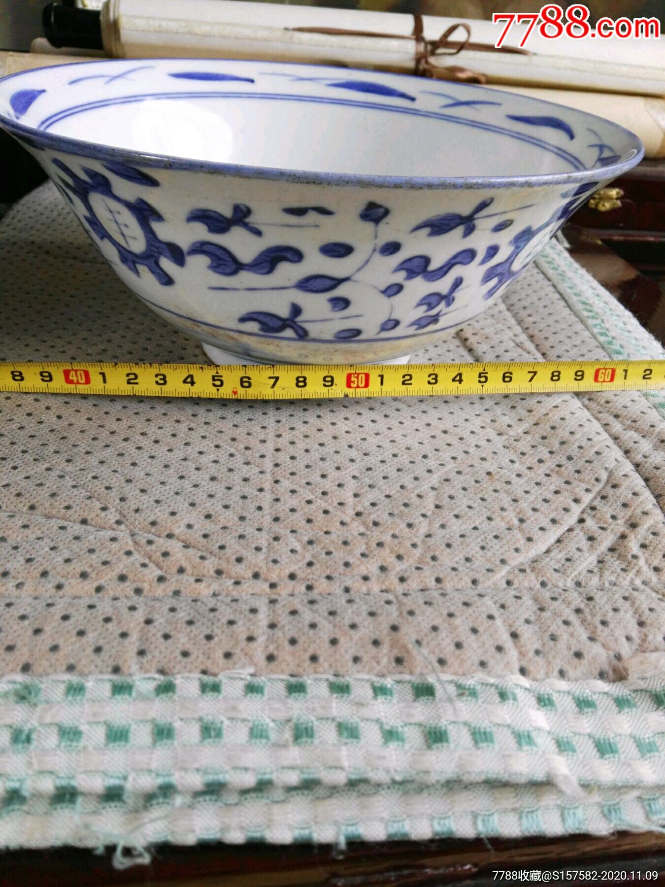 文革时期青花海碗