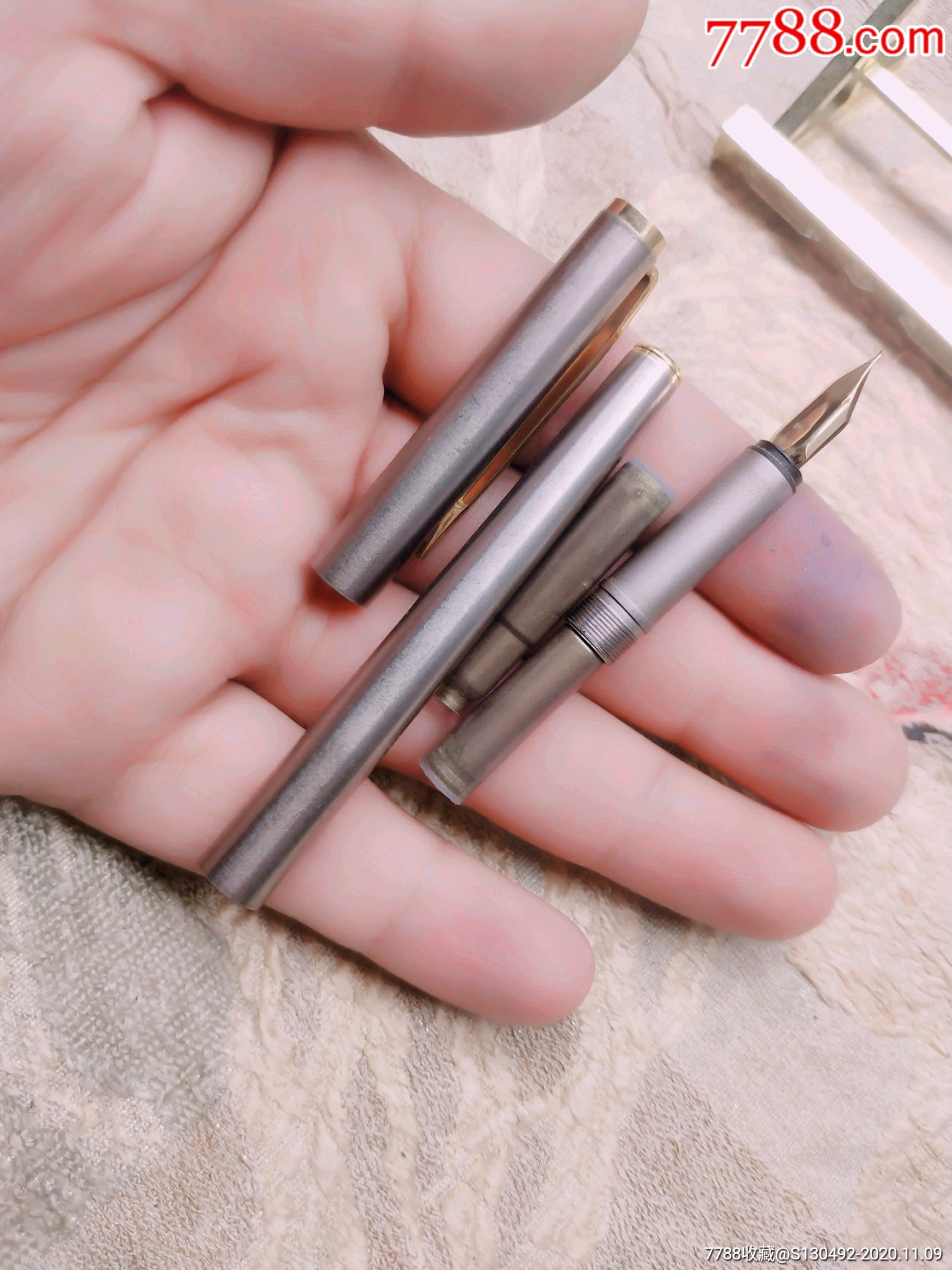 罕见好品585黄金【罕见款万宝龙montblanc钢笔】经典钢笔