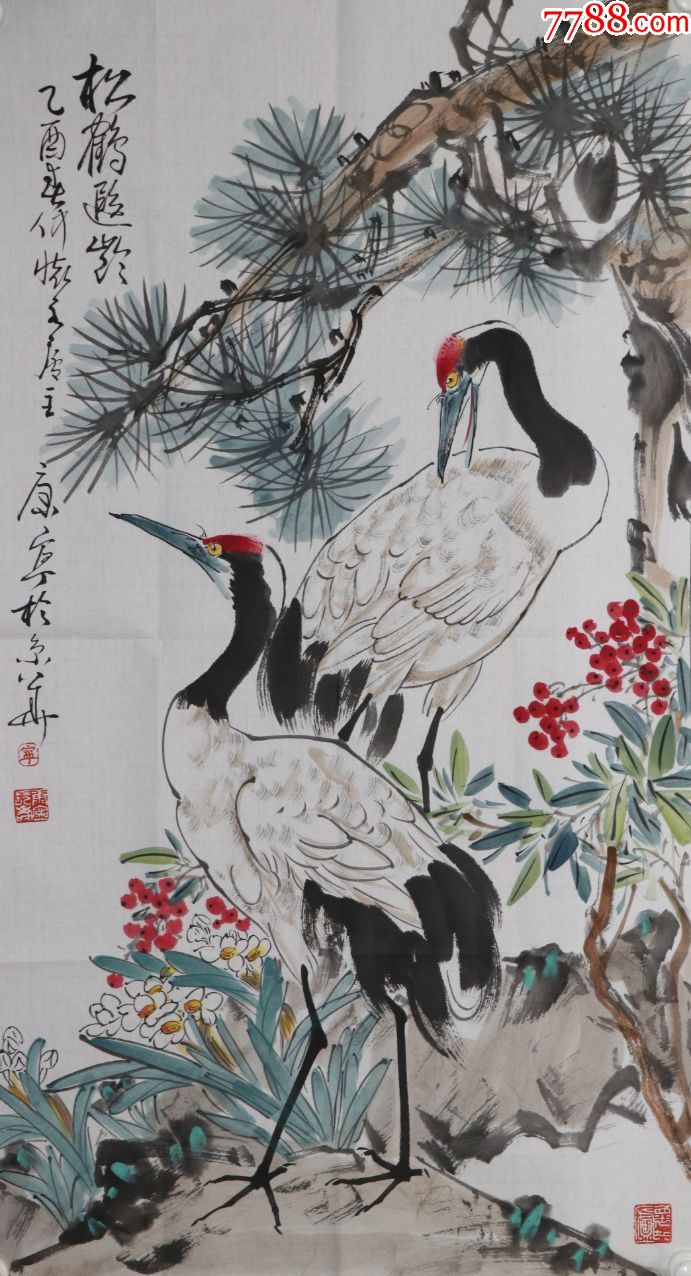 【康宁】著名画家,花鸟