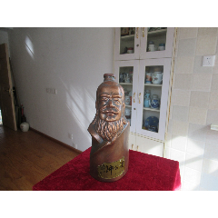 商品名称:【酒瓶收藏】汉刘邦头像造型沛公酒一斤装早期酒瓶(完美品相